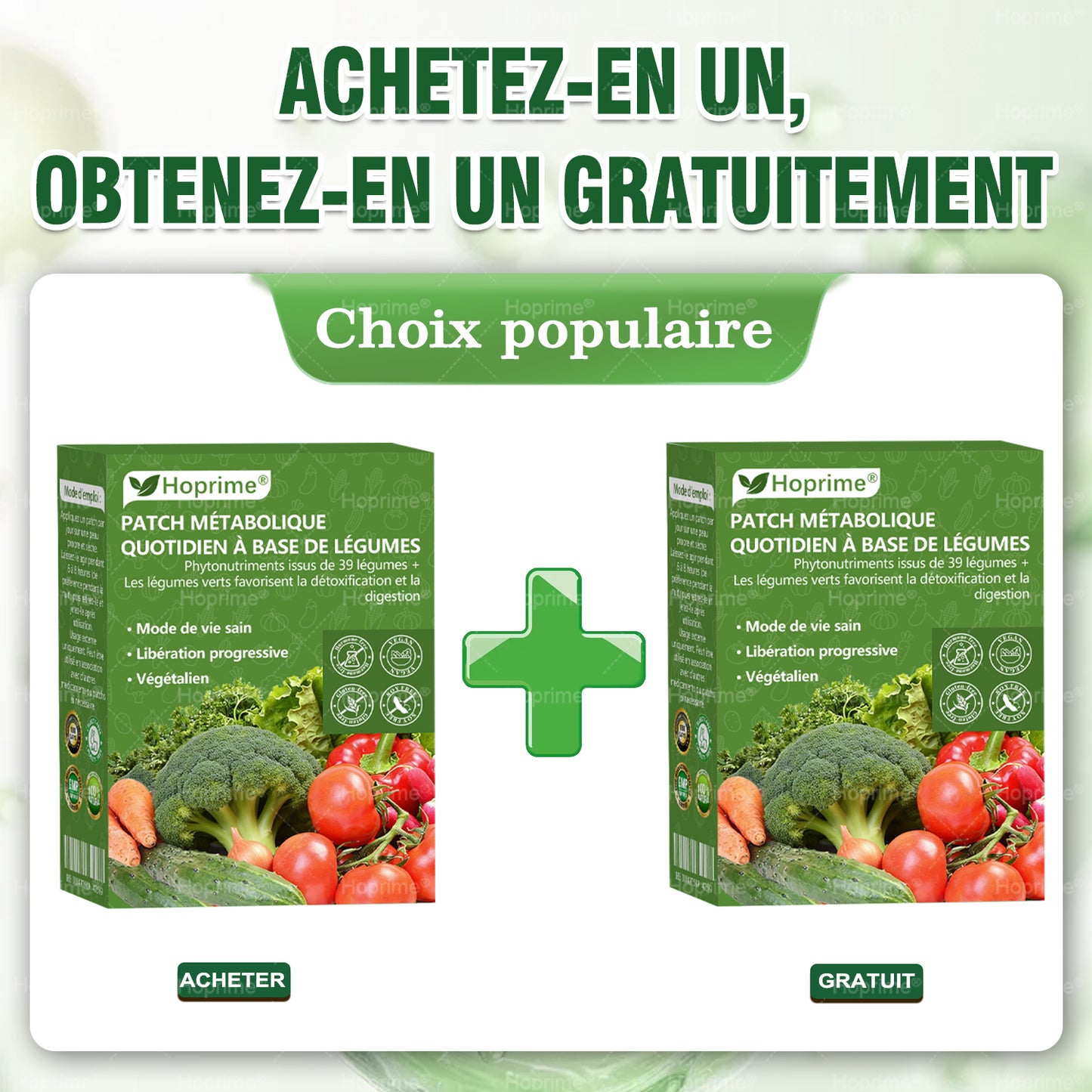 Boutique officielle | 🥦 𝑯𝙤𝒑𝐫𝒊𝙢𝒆® Patch Métabolique Quotidien aux Légumes Extraits de 39 légumes et verdures pour soutenir la détox, la digestion, le métabolisme et l’énergie quotidienne.