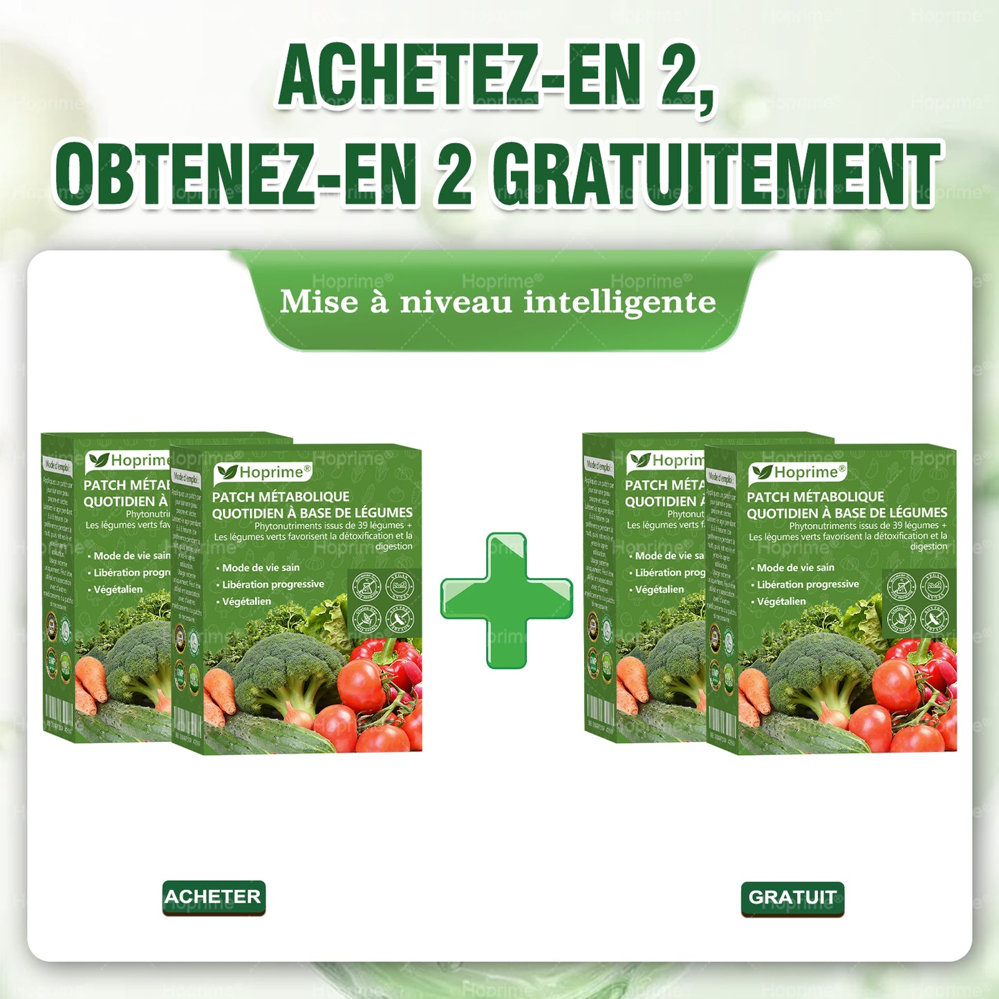 Boutique officielle | 🥦 𝑯𝙤𝒑𝐫𝒊𝙢𝒆® Patch Métabolique Quotidien aux Légumes Extraits de 39 légumes et verdures pour soutenir la détox, la digestion, le métabolisme et l’énergie quotidienne.