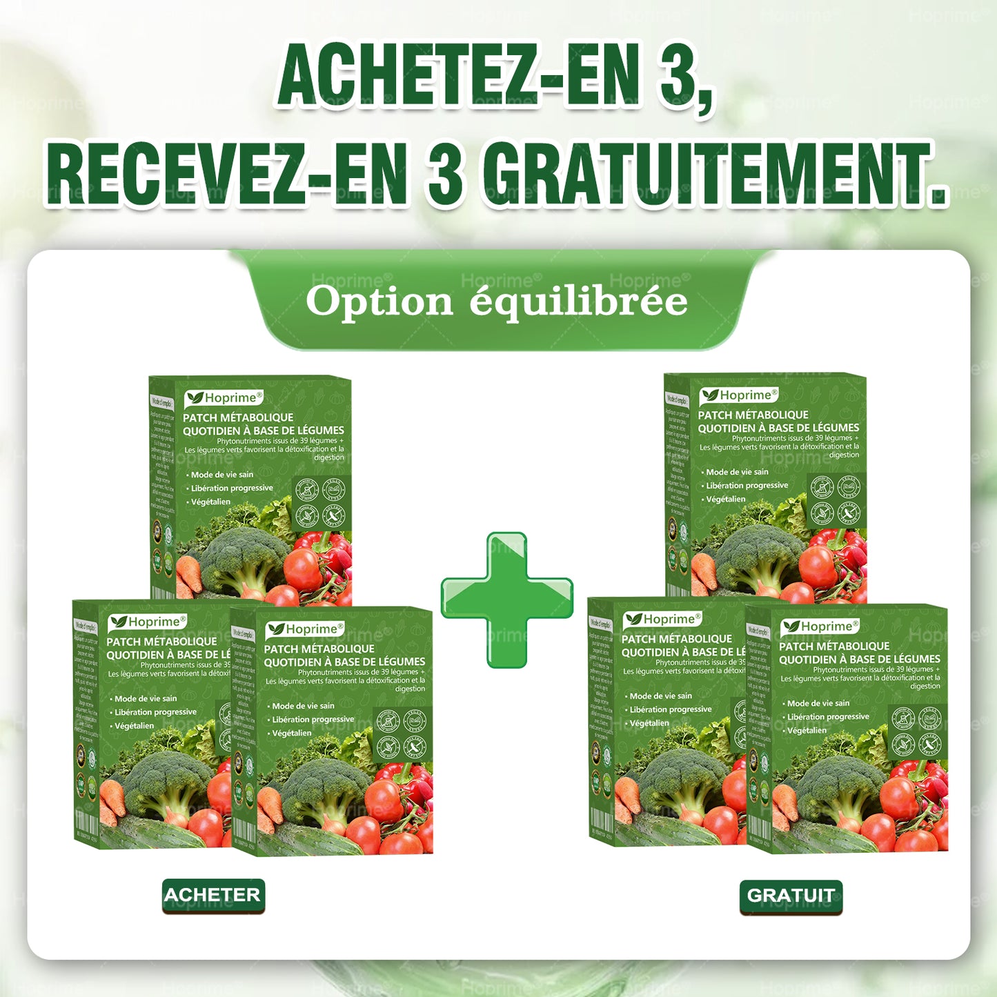 Boutique officielle | 🥦 𝑯𝙤𝒑𝐫𝒊𝙢𝒆® Patch Métabolique Quotidien aux Légumes Extraits de 39 légumes et verdures pour soutenir la détox, la digestion, le métabolisme et l’énergie quotidienne.