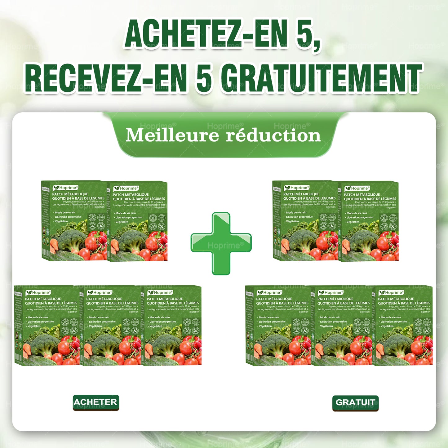 Boutique officielle | 🥦 𝑯𝙤𝒑𝐫𝒊𝙢𝒆® Patch Métabolique Quotidien aux Légumes Extraits de 39 légumes et verdures pour soutenir la détox, la digestion, le métabolisme et l’énergie quotidienne.
