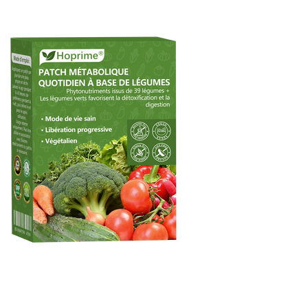 Boutique officielle | 🥦 𝑯𝙤𝒑𝐫𝒊𝙢𝒆® Patch Métabolique Quotidien aux Légumes Extraits de 39 légumes et verdures pour soutenir la détox, la digestion, le métabolisme et l’énergie quotidienne.