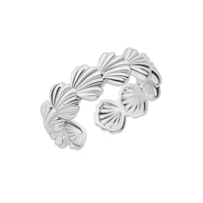 AAA Zircon Simple Geometric Ring Elegant Women's Daily Work Opening Adjustable Rings for Women Bridal Engagement Jewelry Gift