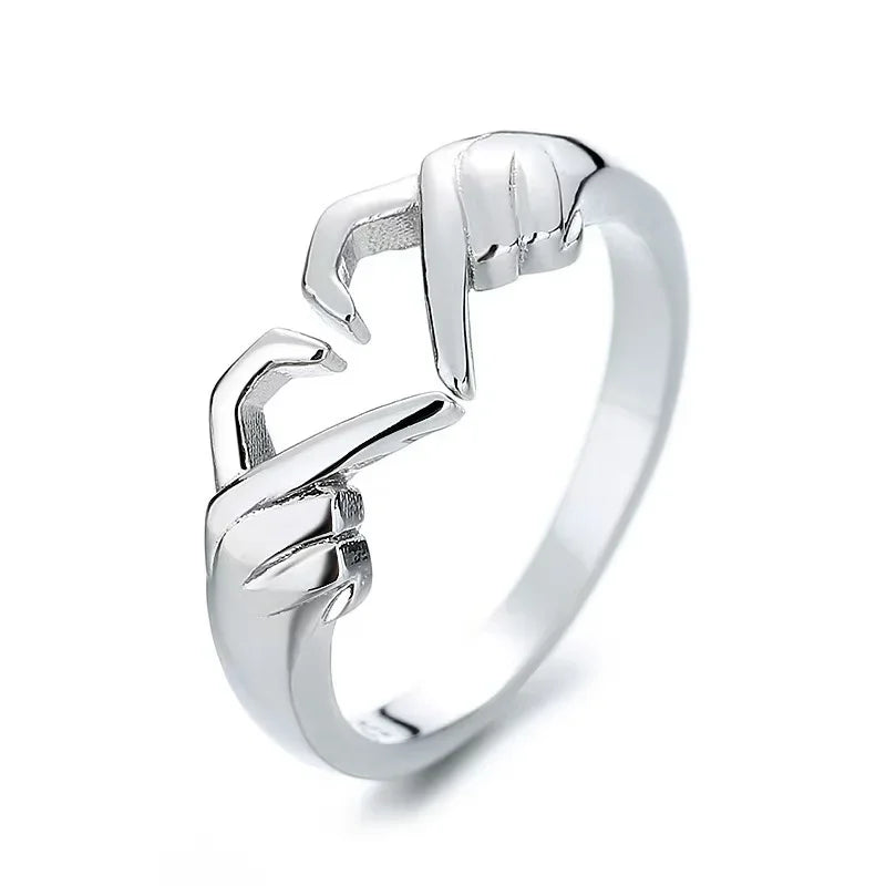 AAA Zircon Simple Geometric Ring Elegant Women's Daily Work Opening Adjustable Rings for Women Bridal Engagement Jewelry Gift