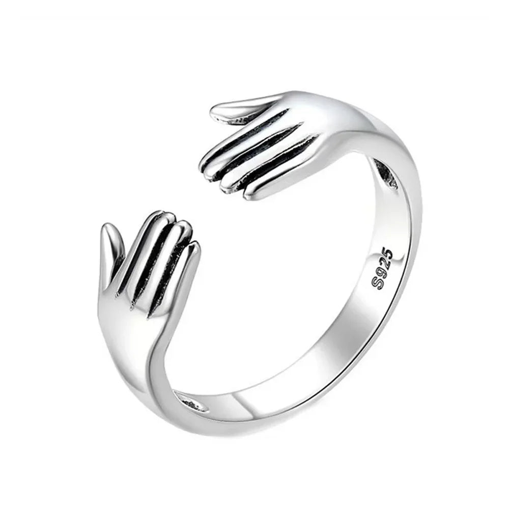 AAA Zircon Simple Geometric Ring Elegant Women's Daily Work Opening Adjustable Rings for Women Bridal Engagement Jewelry Gift